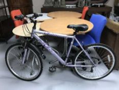 A girl's Apollo mountain bike