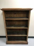 A set of early 20th century open shelves