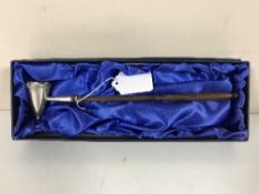 A Lindisfarne silver candle snuff, Hugh Crayshaw, Sheffield 2005,