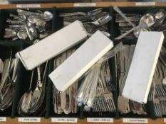 A tray of Olympia commercial cutlery