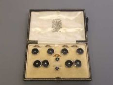 A boxed set of 18ct gold, platinum,