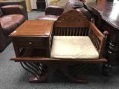 A reproduction telephone seat