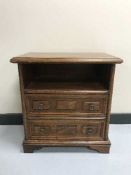Two drawer bedside stand