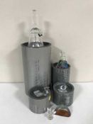 Four boxed Swarovski ornaments - castle etc,