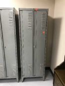 A double door metal locker