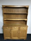 An oak kitchen dresser