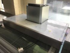 Two stainless steel extractor hoods