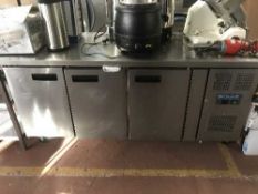 A Polar stainless steel refrigeration counter