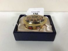 A Royal Crown Derby Old Imari lidded pot, width 6cm,