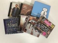 Two boxes of assorted CDs