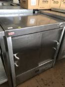 An Orion stainless steel warming cupboard