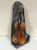 A violin and bow in case