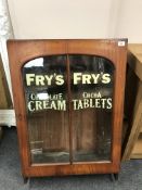 A Victorian glazed mahogany cabinet 