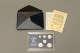 An Isle of Man 1975 Sterling Silver Decimal Coin Set,