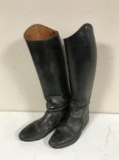 A pair of Petrie leather riding boots