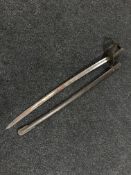 A 19th century German cavalry trooper's sword,