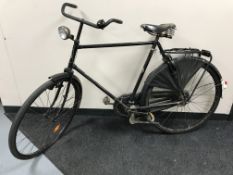A vintage gents The Duke bicycle with a leather Brooks saddle