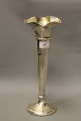 Durham Light Infantry Interest : A silver presentation flared vase, 'Presented to Lieut. G. G.