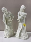 Two Royal Worcester figures - First Steps and Sweet Dreams