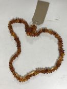 A Baltic amber necklace