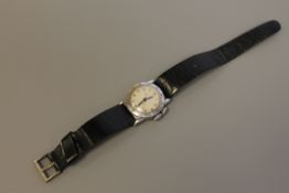 A Longines Weems Centre Seconds Pilot's Wristwatch, the movement signed Longines and numbered 6,042,