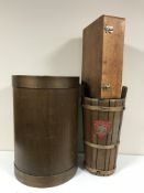 Wooden storage bin,