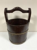 A Chinese metal bound bucket
