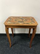 An inlaid music table
