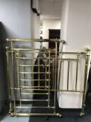A 4'6 brass rail bed