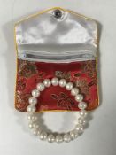 A freshwater pearl bangle