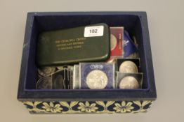 Approximately 126 crown or crown-size coins including 1935, 1951, 1953,