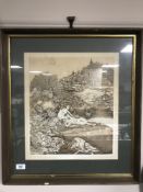 A Juliette De Gaye etching 