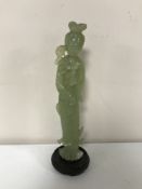 A Jade figure of Guanyin