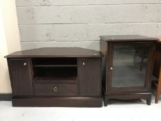 A Stag Minstrel TV stand and audio cabinet