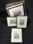 Three gilt framed G.H.