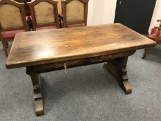 A continental oak refectory table