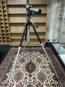 A German Cullmann spotting scope on tripod