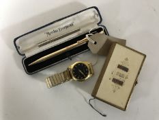 A 9ct gold Sampson Mordan propelling pencil,