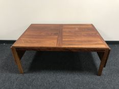A Danish rosewood rectangular drop end coffee table