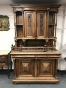 A continental walnut cabinet