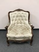 A continental walnut armchair