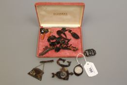 A collection of tortoiseshell jewellery,