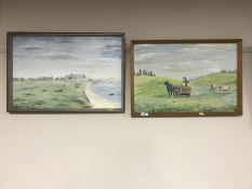 Two framed 1970's J C Pearson signed oils on boards