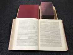 Two volumes The History of Durham by Fordyce, three volumes Upper Coquetdale by D. D.