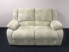 An Lazy-Boy two seater settee in beige fabric