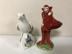 A Carlton crested china ornament - Winkie the Glad eye bird,