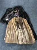 A lady's fur jacket,