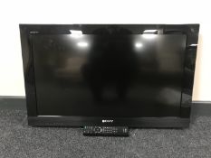 A Sony KDL 32C S523 LCD tv with remote and lead, no stand.