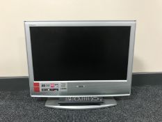 A Sony Bravia KDL 20S 2020 LCD tv with lead and universal remote