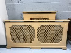 Two unfinished radiator cabinets